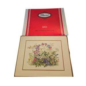 Pimpernel Botanical Floral Acrylic Cork Backed Placemats 5/set Made in England
